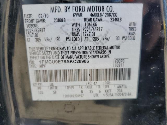 Photo 13 VIN: 1FMCU9E78AKC28986 - FORD ESCAPE 