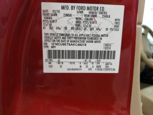 Photo 12 VIN: 1FMCU9E78AKC48218 - FORD ESCAPE LIM 