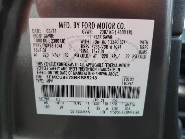 Photo 12 VIN: 1FMCU9E78BKB85218 - FORD ESCAPE LIM 