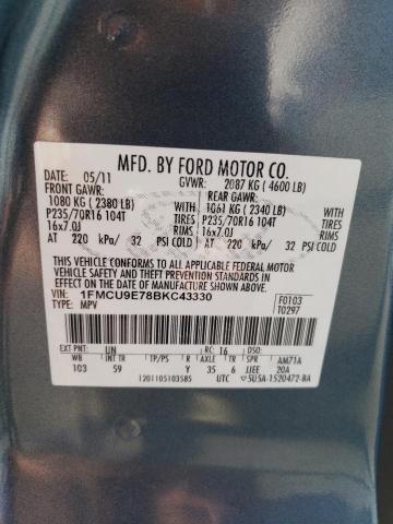 Photo 11 VIN: 1FMCU9E78BKC43330 - FORD ESCAPE 