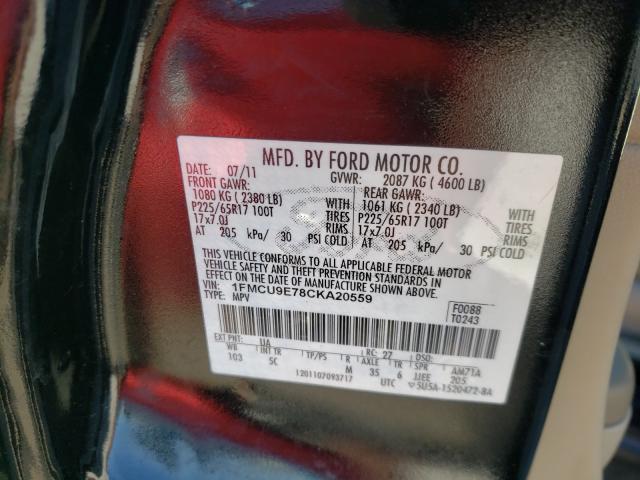 Photo 9 VIN: 1FMCU9E78CKA20559 - FORD ESCAPE LIM 