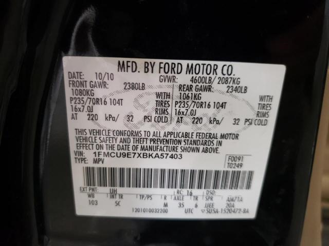 Photo 9 VIN: 1FMCU9E7XBKA57403 - FORD ESCAPE LIM 