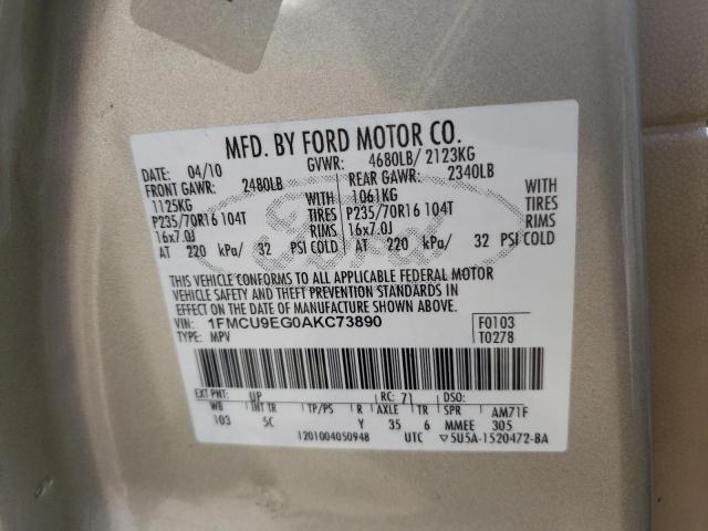 Photo 9 VIN: 1FMCU9EG0AKC73890 - FORD ESCAPE LIM 