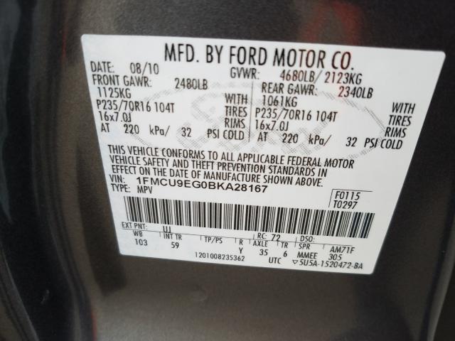 Photo 9 VIN: 1FMCU9EG0BKA28167 - FORD ESCAPE LIM 