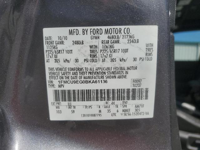 Photo 12 VIN: 1FMCU9EG0BKA61136 - FORD ESCAPE LIM 