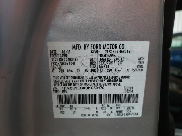 Photo 9 VIN: 1FMCU9EG0BKC59179 - FORD ESCAPE LIM 