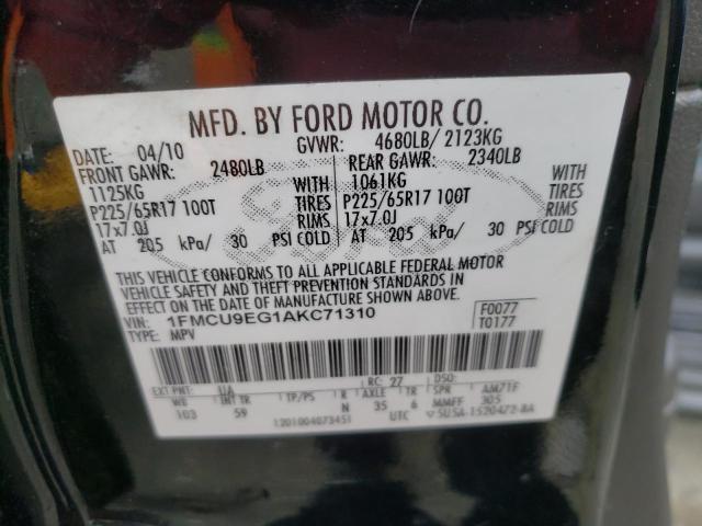 Photo 9 VIN: 1FMCU9EG1AKC71310 - FORD ESCAPE LIM 