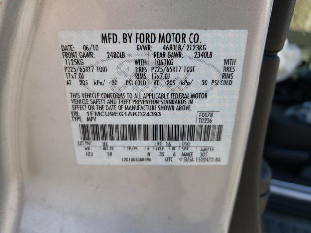 Photo 9 VIN: 1FMCU9EG1AKD24393 - FORD ESCAPE LIM 