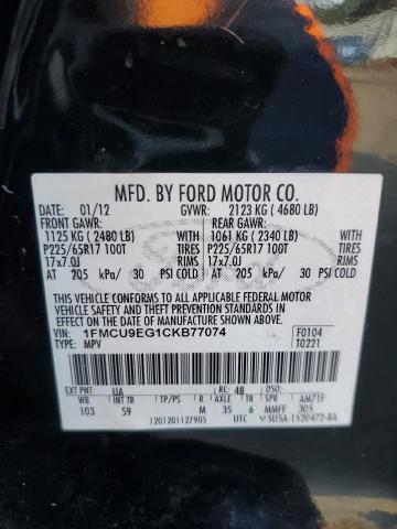 Photo 11 VIN: 1FMCU9EG1CKB77074 - FORD ESCAPE 