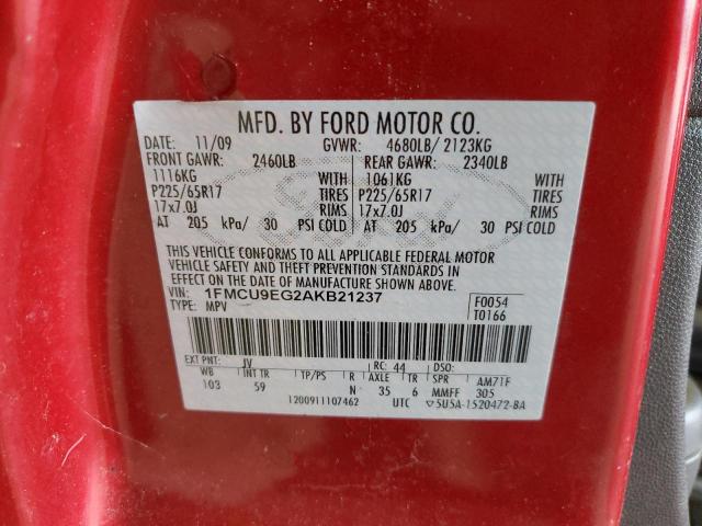 Photo 12 VIN: 1FMCU9EG2AKB21237 - FORD ESCAPE LIM 