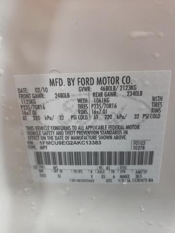 Photo 12 VIN: 1FMCU9EG2AKC13383 - FORD ESCAPE 