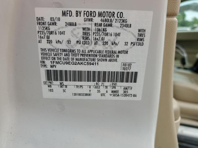 Photo 12 VIN: 1FMCU9EG2AKC59411 - FORD ESCAPE LIM 