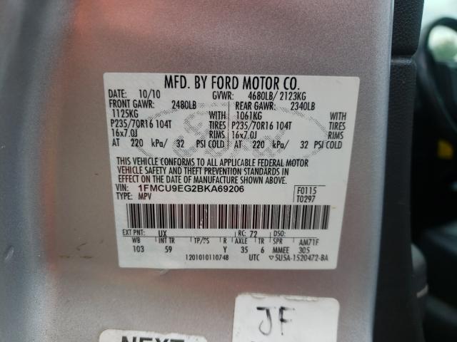 Photo 9 VIN: 1FMCU9EG2BKA69206 - FORD ESCAPE LIM 