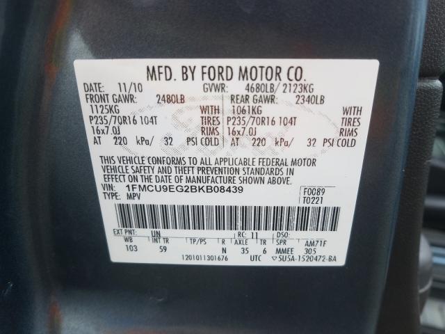 Photo 9 VIN: 1FMCU9EG2BKB08439 - FORD ESCAPE LIM 