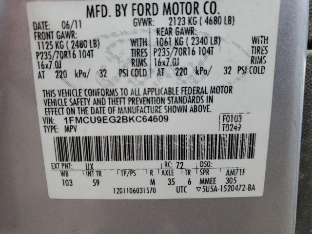 Photo 12 VIN: 1FMCU9EG2BKC64609 - FORD ESCAPE LIM 