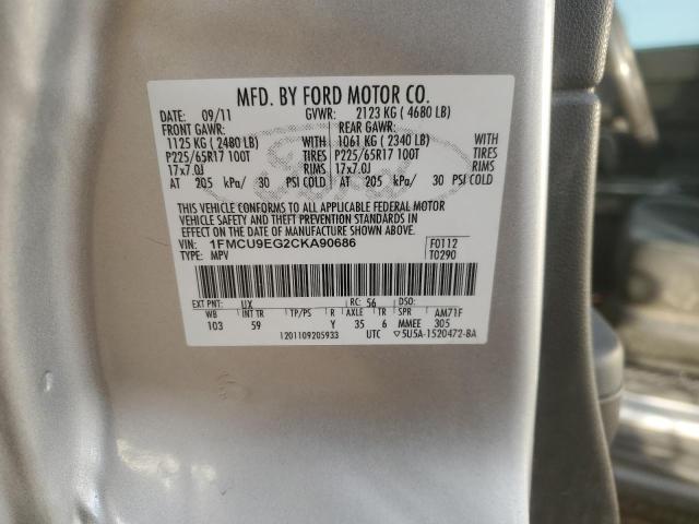 Photo 12 VIN: 1FMCU9EG2CKA90686 - FORD ESCAPE LIM 