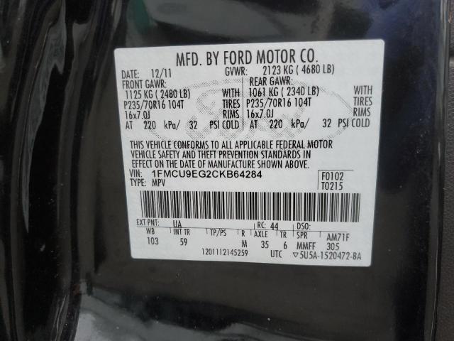 Photo 12 VIN: 1FMCU9EG2CKB64284 - FORD ESCAPE LIM 