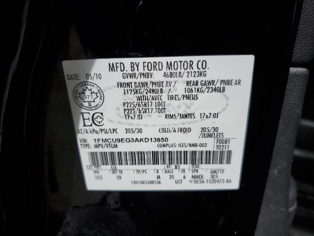 Photo 9 VIN: 1FMCU9EG3AKD13850 - FORD ESCAPE LIM 