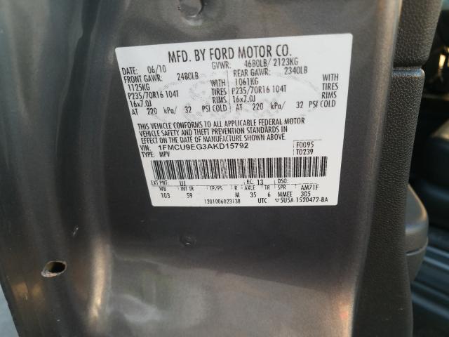 Photo 9 VIN: 1FMCU9EG3AKD15792 - FORD ESCAPE LIM 