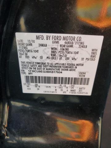 Photo 12 VIN: 1FMCU9EG3BKB17604 - FORD ESCAPE LIM 