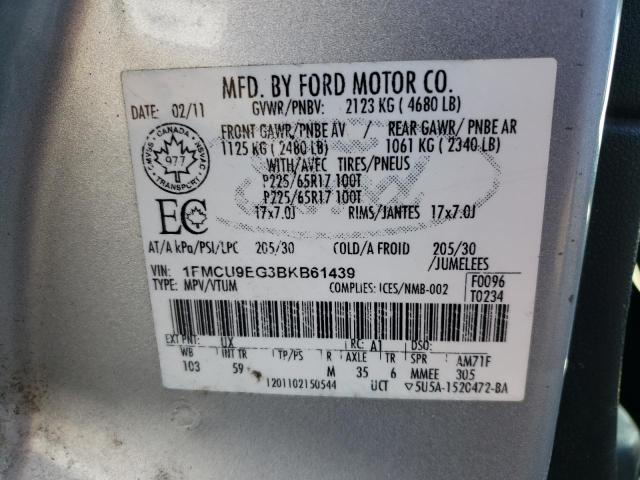 Photo 13 VIN: 1FMCU9EG3BKB61439 - FORD ESCAPE LIM 