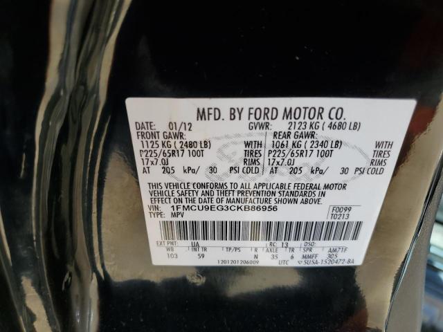 Photo 11 VIN: 1FMCU9EG3CKB86956 - FORD ESCAPE 