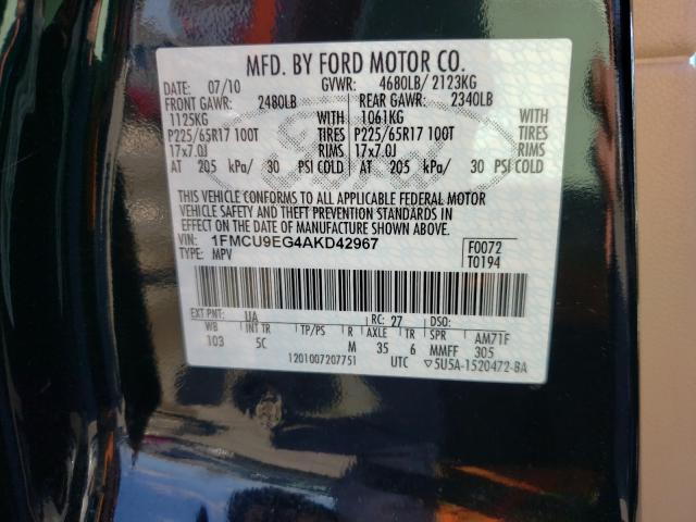 Photo 9 VIN: 1FMCU9EG4AKD42967 - FORD ESCAPE LIM 