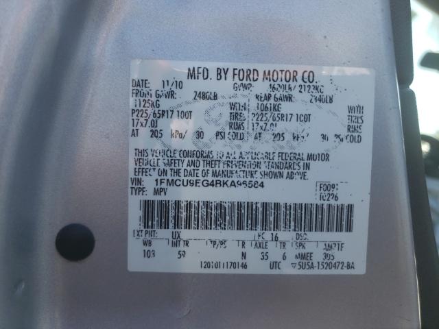 Photo 9 VIN: 1FMCU9EG4BKA96584 - FORD ESCAPE LIM 