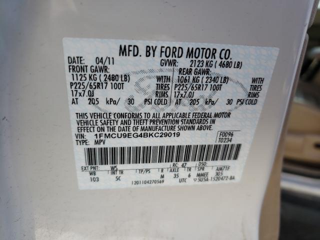 Photo 9 VIN: 1FMCU9EG4BKC29019 - FORD ESCAPE LIM 