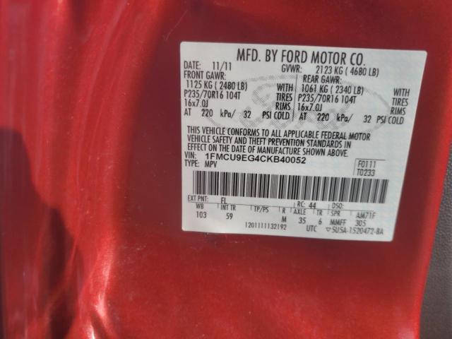 Photo 12 VIN: 1FMCU9EG4CKB40052 - FORD ESCAPE LIM 