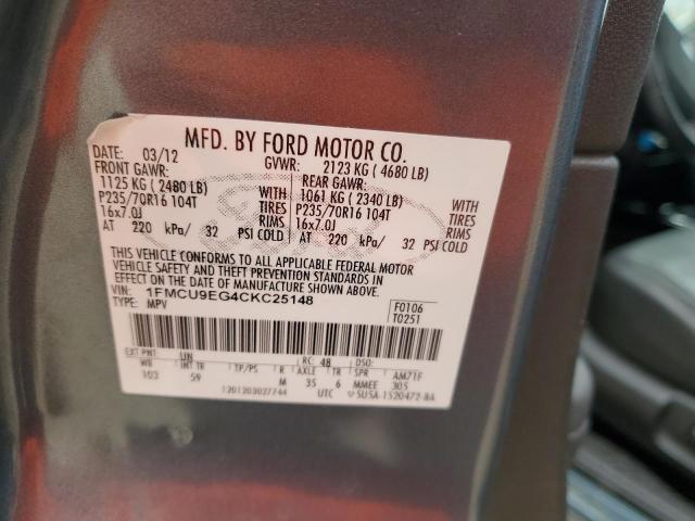 Photo 11 VIN: 1FMCU9EG4CKC25148 - FORD ESCAPE LIM 