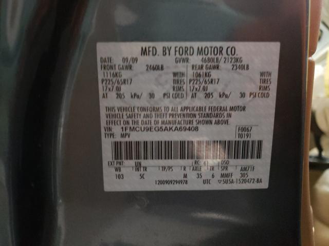 Photo 9 VIN: 1FMCU9EG5AKA69408 - FORD ESCAPE LIM 