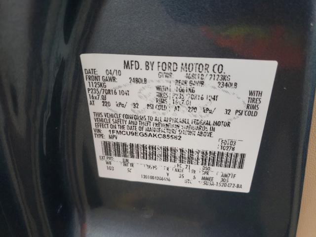 Photo 9 VIN: 1FMCU9EG5AKC85582 - FORD ESCAPE LIM 