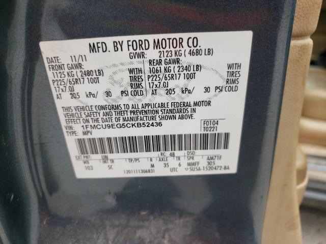 Photo 12 VIN: 1FMCU9EG5CKB52436 - FORD ESCAPE LIM 