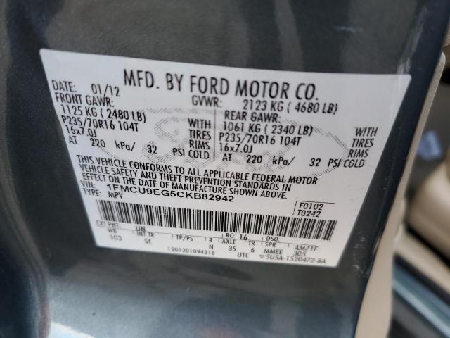 Photo 11 VIN: 1FMCU9EG5CKB82942 - FORD ESCAPE 