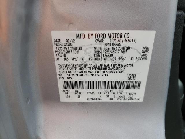 Photo 12 VIN: 1FMCU9EG5CKB98736 - FORD ESCAPE LIM 