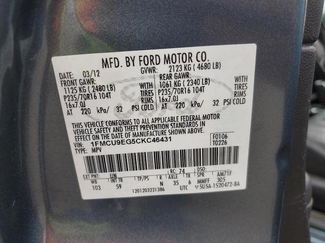 Photo 12 VIN: 1FMCU9EG5CKC46431 - FORD ESCAPE LIM 