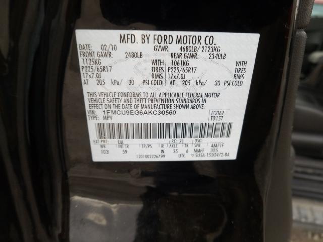 Photo 9 VIN: 1FMCU9EG6AKC30560 - FORD ESCAPE LIM 