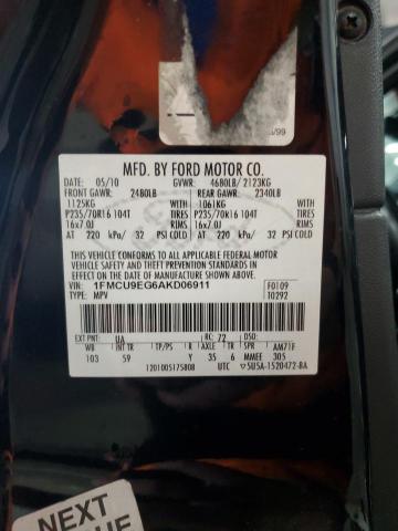 Photo 12 VIN: 1FMCU9EG6AKD06911 - FORD ESCAPE LIM 