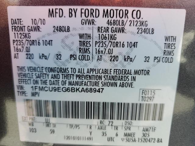 Photo 13 VIN: 1FMCU9EG6BKA68947 - FORD ESCAPE 