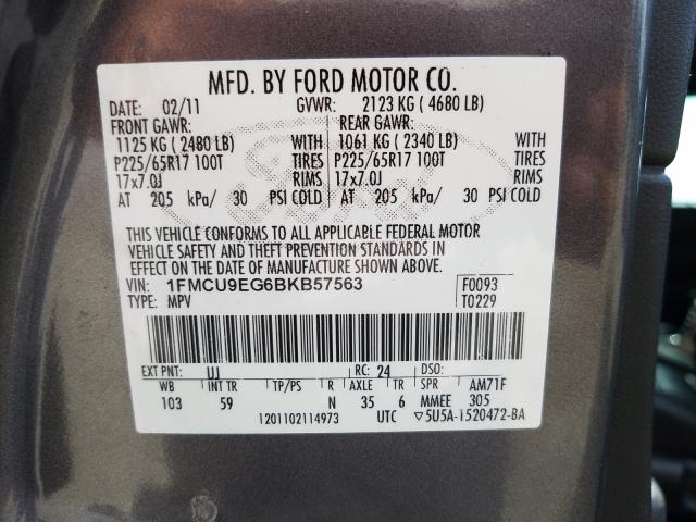 Photo 9 VIN: 1FMCU9EG6BKB57563 - FORD ESCAPE LIM 