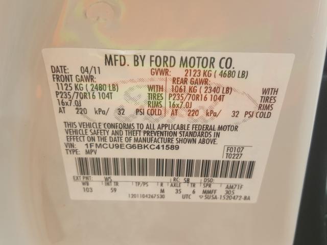 Photo 9 VIN: 1FMCU9EG6BKC41589 - FORD ESCAPE LIM 