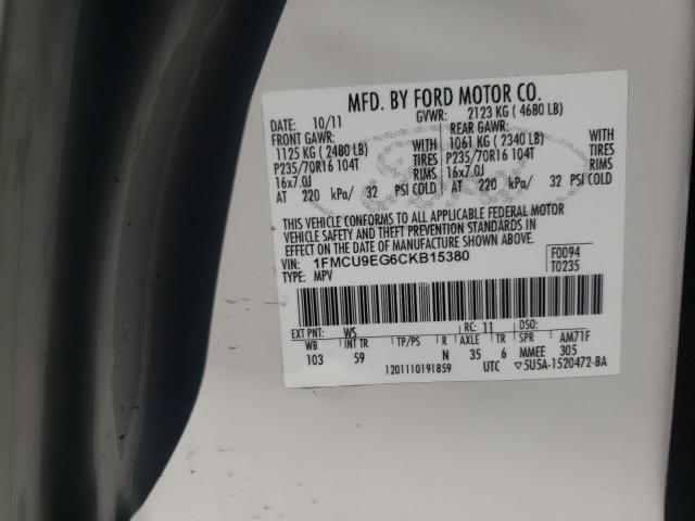 Photo 9 VIN: 1FMCU9EG6CKB15380 - FORD ESCAPE LIM 