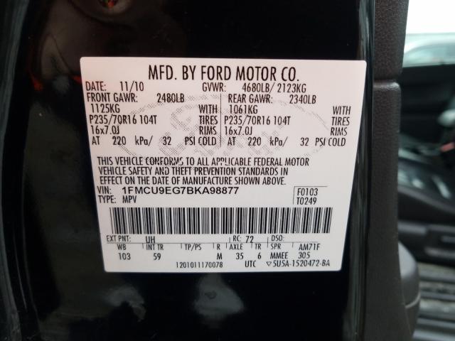 Photo 9 VIN: 1FMCU9EG7BKA98877 - FORD ESCAPE LIM 