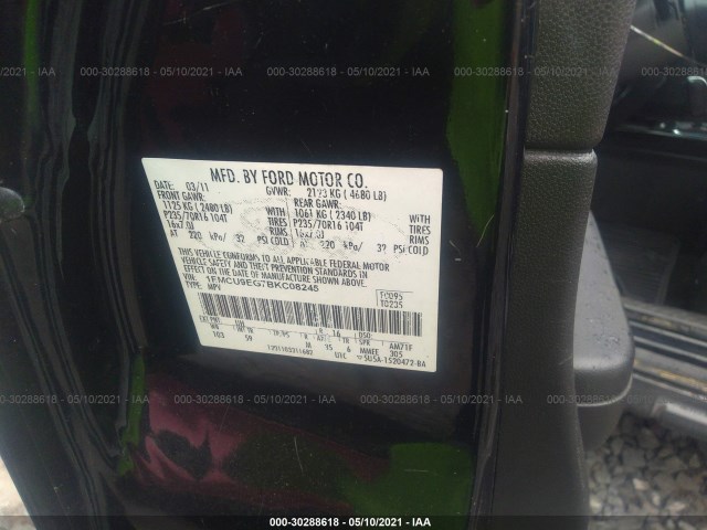 Photo 8 VIN: 1FMCU9EG7BKC08245 - FORD ESCAPE 