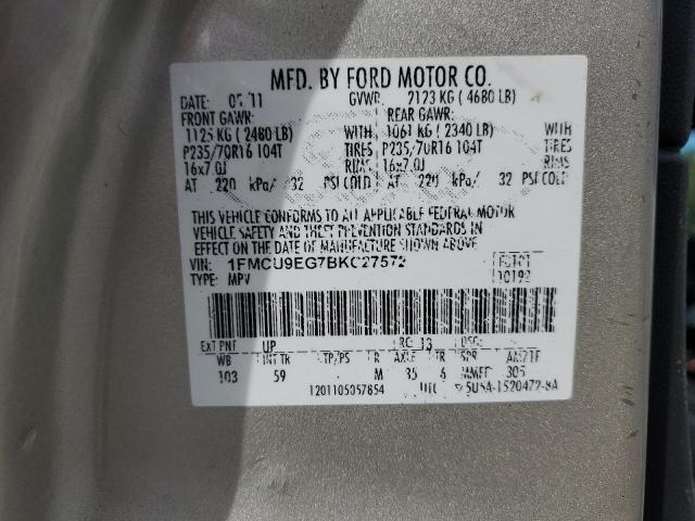 Photo 12 VIN: 1FMCU9EG7BKC27572 - FORD ESCAPE LIM 