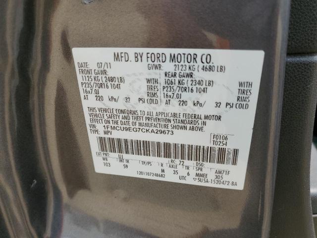 Photo 13 VIN: 1FMCU9EG7CKA29673 - FORD ESCAPE 