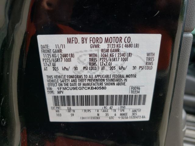 Photo 9 VIN: 1FMCU9EG7CKB40580 - FORD ESCAPE LIM 