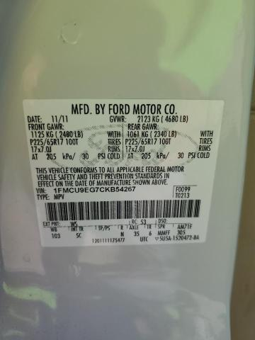 Photo 12 VIN: 1FMCU9EG7CKB54267 - FORD ESCAPE LIM 