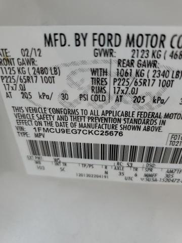 Photo 13 VIN: 1FMCU9EG7CKC25676 - FORD ESCAPE 